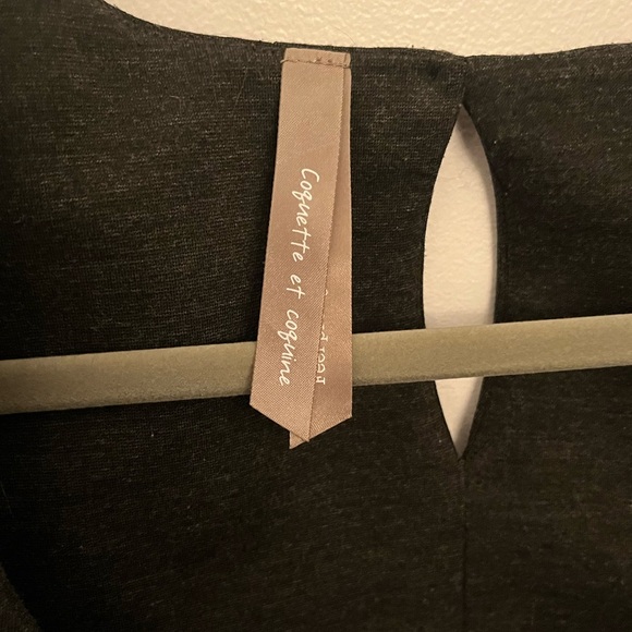 EUC 0X Addition Elle Grey and Black Structured Dress - Picture 4 of 5